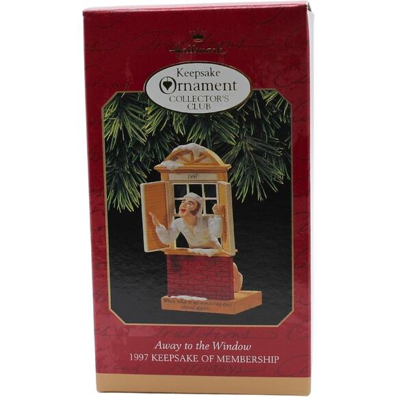 1997 Hallmark Keepsake Away to the Window Membership Christmas Ornament QXC5135 - Picture 1 of 2
